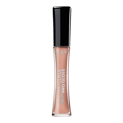 L'Oreal Paris Makeup Infallible 8 Hour Hydrating Lip Gloss, Nude Petal, 0.21 Fl Oz