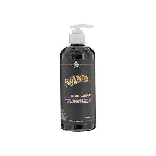 Suavecito Hair Cream 16 oz Pump Bottle Medium Shine All Day Light Hold Grooming Styling