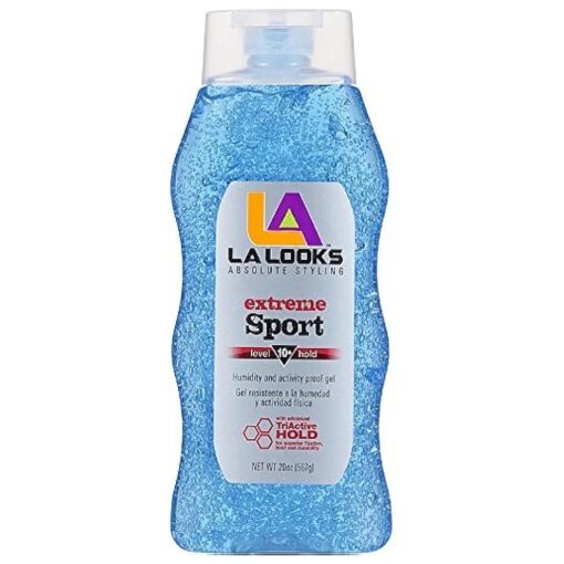 La Looks Gel # 10 Extreme Sport Tri-Active Hold ( Blue ) 20 oz ( Pack of 4 )