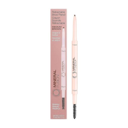 Mineral Fusion Retractable Brow Pencil, Medium Brown, 0.003 Ounce