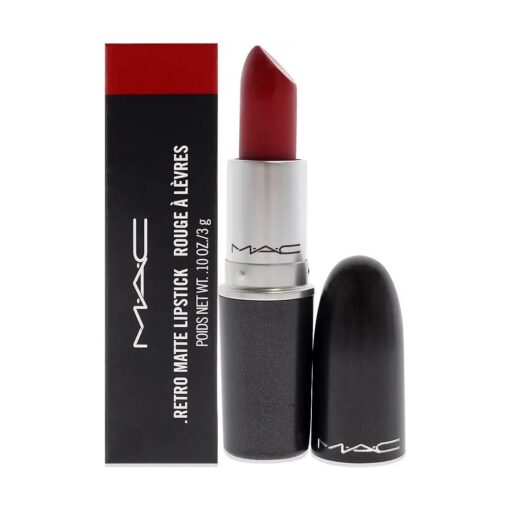 MAC Retro Matte Lipstick Ruby Woo, 1 Count, Multicolor, 0.10 Ounce