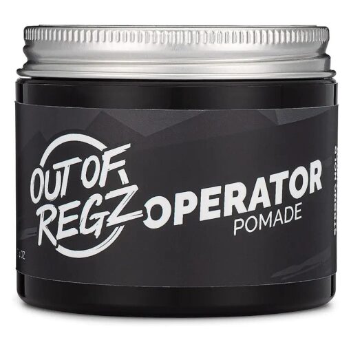 Out of Regz Operator Pomade - High-Performance Water-Based Hair Styling and Grooming Cream for Men - Strong Hold, Matte Finish, Superb Control, and Clean Scent - Natural Oils and Extracts - 4oz Tub