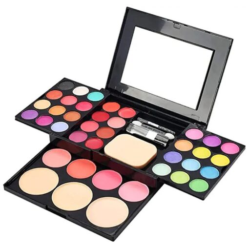 Eyeshadow Makeup Set,39 Colors Combination with Eyeshadows & Facial Blushers & Lip Glosses & Pressed Powders & A Mirror Combo, All-in-One Makeup Gift Kit