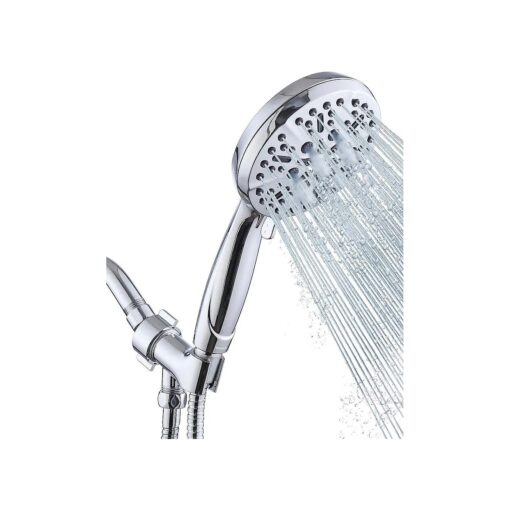 Shower Head with Handheld High Pressure-Full Body Coverage Powerful Rain Showerhead Extra 60" Long Hose and Adjustable Brass Joint Holder- The Perfect Detachable Heads for Bathroom Upgrade