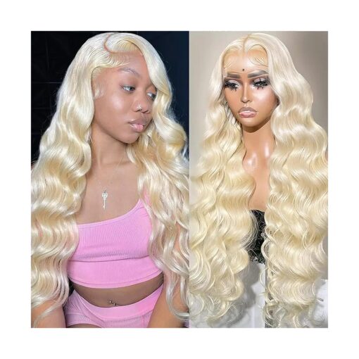 613 13x6 Lace Front Wig Human Hair 200 Density 613 Lace Front Wig Human Hair 30 Inch Body Wave 613 HD Lace Frontal Wig