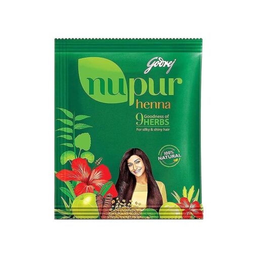 Nupur Henna with Goodness of 9 HERBS for silky & shiny hair - 400 g