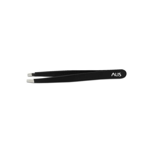 ALIS Black Square Tip Tweezer Precision for Eyebrow, Eyelash Extensions, Blackhead Removal, Facial Hair BP-0189