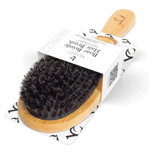 Beauty by Earth Boar Hair Brush for Fine Hair - Boar Bristle Hair Brush for Thick Hair - Boar Brush for Fine Hair - Mens Hair Brush for Thin Hair - Boars Hair Brush for Women - 100 % Boar Brush