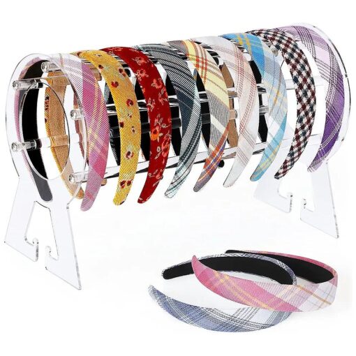 Headband Holder Clear, Acrylic Headband Organizer, Headband Holder Organizer, Headband Display Stand, Headband Storage Stand, Hairband Stand for Women and Girls