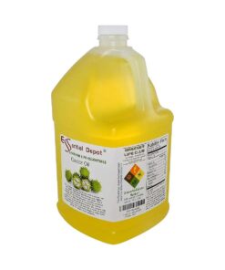 Essential Depot Castor Oil -1 Gallon - 128 oz - safety sealed HDPE container with resealable cap