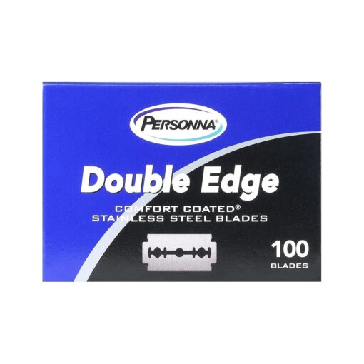 Personna DE Double Edge Safety Razor Blades - 100 Count Razor Blades for all Safety Razors