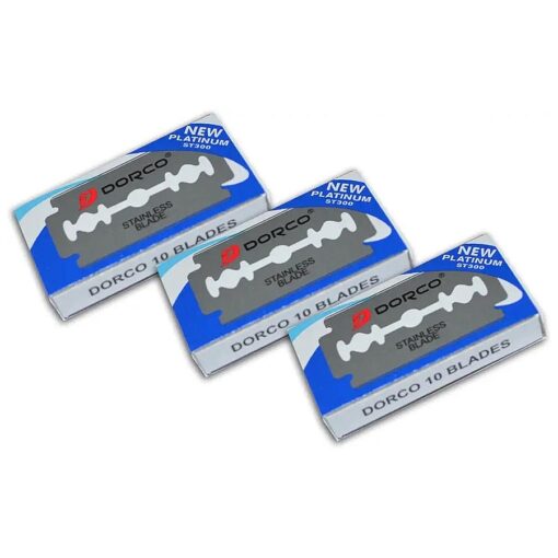 Dorco ST300 Platinum Double Edge Razor Blades - 30 Ct