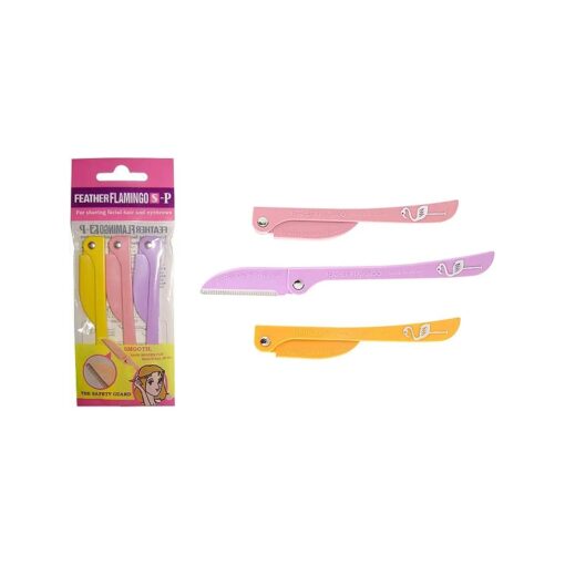 Feather FLAMINGO Eyebrow Shaver 3pcs S-P