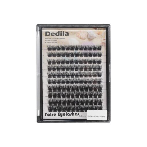 120 Pcs Handmade D Curl Makeup Clusters Eye lashes Extensions Mixed 10-12-14-16mm/12-14-16mm/14-16-18mm D Curl Soft and Lightweight Individual false eyelashes Wide Stem ( Mixed 12-14-16mm )