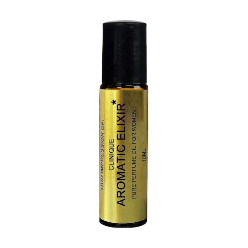 Premium Perfume Oil IMPRESSION Compatible to ( * AROMATIC_ELIXIR * ) _ ( WOMEN ) - ; Long Lasting 100 % Pure, 10ml Roller