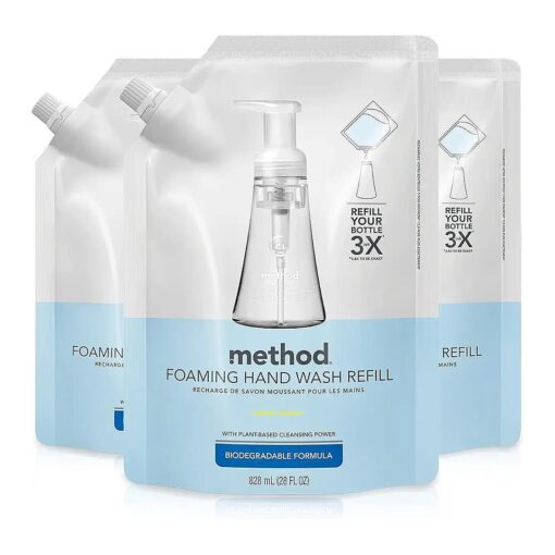 Method Foaming Hand Soap Refill, Sweet Water, 28 Fl Oz ( Pack of 3 )