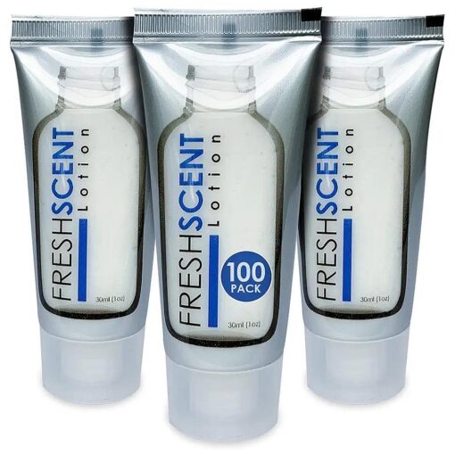 Freshscent Lotion 1oz ( 100 Pack ) Hotel Travel Size, Bulk Amenities and Toiletries for Hospitality