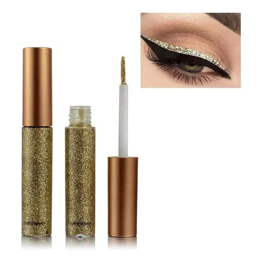 Liquid eyeliner set Glitter Liquid Eyeliner Waterproof Shimmer Silver Gold Metallic Colorful Eyeliners Eyeshadow Makeup 1PCS # 06