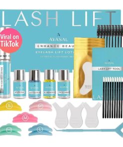 Lash Lift Kit Eyelash Perm Kit, with Detailed Instruction Eyelash Lift Kit, Easy for Beginner and Professional Lash Perm Kit, Achieve Salon-Quality Lashes Lift with Safe and Effective Result