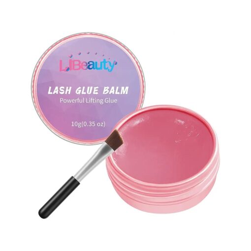 Libeauty Lash Lift Glue Balm Lash Lift Adhesive Strong Sticky Fruit Flavor Eyelash & Eyebrow Perm Glue Balm Brow Lamination Gel