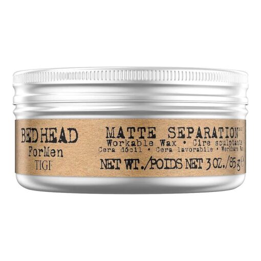 TIGI Bed Head for Men Matte Separation Workable Wax, 3 Ounce