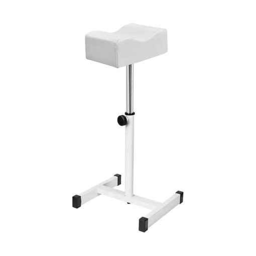 Pedicure Foot Rest, Foot Massage Pedicure Stool, Tattoo Stand Adjustable Height Footstool Nail Equipment for Home Beauty Salon Spa ( White )