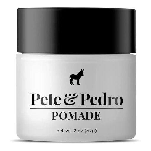 Pete & Pedro HAIR POMADE - Hair Styling Classic Pomade for Men | Medium Hold and High Shine With A Ton Of Control, Helps Slick Back Hair | As Seen on Shark Tank 2 oz .