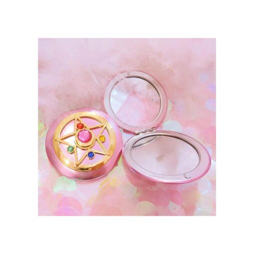 Makeup Compact Mirrors, Personal Portable Travel Handheld Foldable Double Sided Mirror