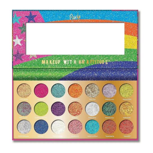 Rude - United Shades of Glitter - 21 Pressed Glitter Palette