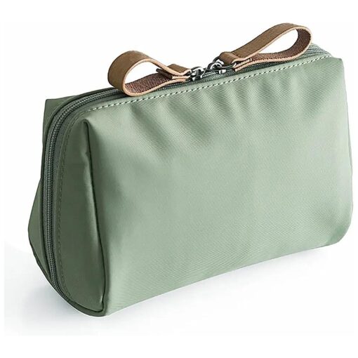 Small Makeup Bag for Purse, Makeup Pouch Small Cosmetic Bag Mini Portable Handbag for Women and Girls ( Emerald Green )