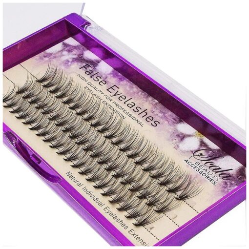 Beauty Natural Long 20 Root 0.07 C Curl 3D Profession Individual Eyelashes Extension Soft Black Fake False Eye Lashes Tools 8-20mm to Choose ( 14mm )