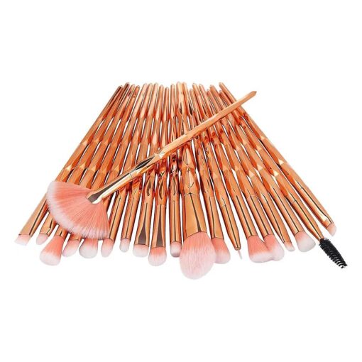 GreenLife ( r ) Makeup Brushes set 20pcs Unicorn eye Makeup Brush kit Premium Synthetic Face Eyes Eyeliner Foundation Brush Blending Eyeshadow Blush Concealer Cosmetic Powder Cream Brushes ( Rose Gold )