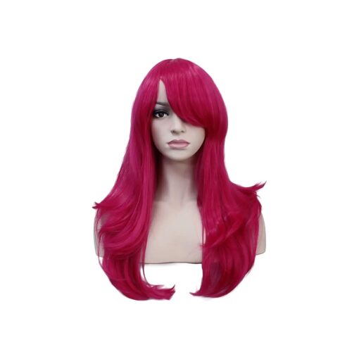 23 inch Long Big Wave Curly Heat Resistant Synthetic Hair Cosplay Wigs ( 2356 # Hot Pink )