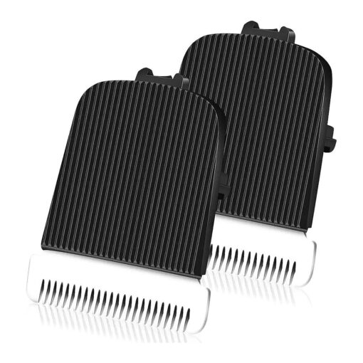 2 Pack Replacement Blade for Manscaped The Lawn Mower Electric Groin Hair Trimmer Blade, Hygienic Snap-In Replacement Clipper Blades Fit for Manscaped Lawn Mower 4.0 3.0 2.0, Black