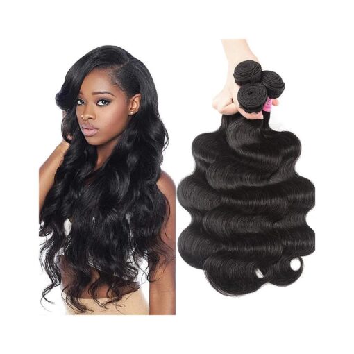 UNICE Malaysian Body Wave Human Hair Weave 3 Bundles 100 % Unprocessed Virgin Human Hair Weave Sew In Human Hair Extensions Natural Color 18 20 22 inch