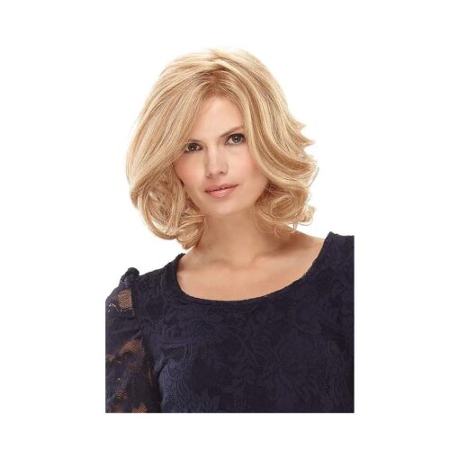 Wigs for Women Blonde Hair Medium Length Wavy Curly Synthetic Hair Full Wigs