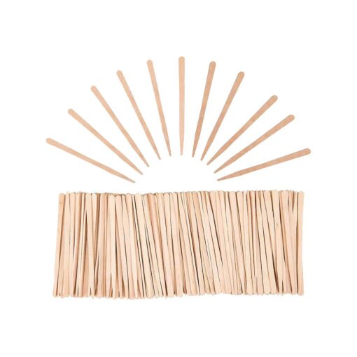 Hedume 2000 Pieces Wax Sticks, Wood Spatulas Applicator Craft Sticks, Small Wax Spatulas Hair Removal Eyebrow and Body