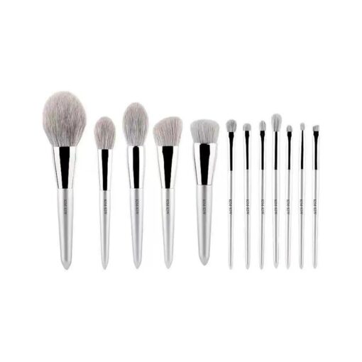 12Pcs Makeup Brush Set LlM-LlW Professional Travel Makeup Brushes Set with Case Foundation Brush Powder Brush Blush Brush Eye Shadow Brush Contour Brush Highlighter Brush