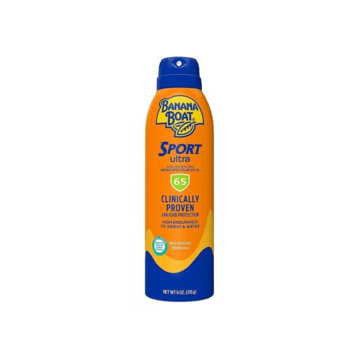 Sport Ultra SPF 65 Sunscreen Spray, 6oz | Banana Boat Sunscreen Spray SPF 65, Oxybenzone Free Sunscreen, High SPF Sunscreen, Spray On Sunscreen, Water Resistant Sunscreen, 6oz