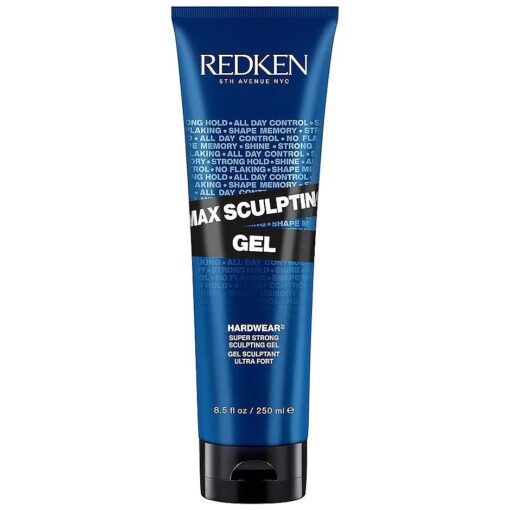 Redken Max Sculpting Gel | For All Hair Types | Provides Body & High Shine Finish | Long-Lasting Shape Styling | Flake-Free Control & Added Thickness | Maximum Hold | 8.8 Oz