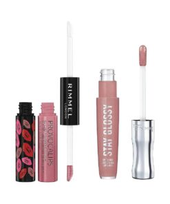 Rimmel Provocalips Lip Colour, Wish Upon A Berry & Stay Glossy 6 Hour Lip Gloss, Blushing Belgraves Bundle