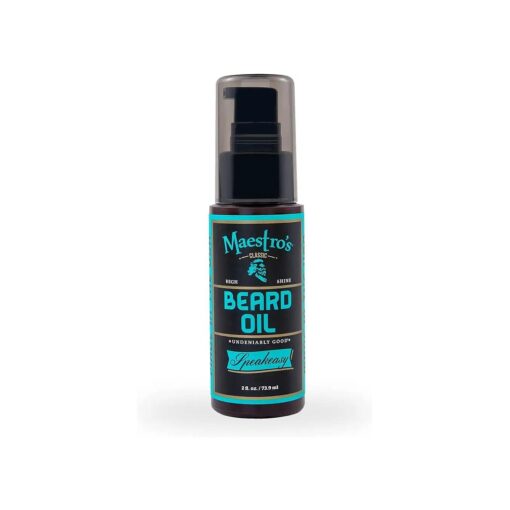 Maestro 's Classic BEARD OIL | High-Shine Moisturizing & Taming for All Beard Types & Lengths- Speakeasy blend, 2 Ounce