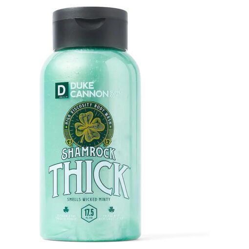 Duke Cannon Supply Co. SHAMROCK THICK High-Viscosity Body Wash for Men - Premium Ingredients, Plant-Based Thickeners, Superior Lather, Natural Exfoliate, 17.5 Fl Oz