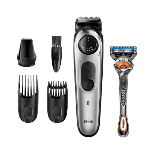 Braun Beard Trimmer BT5260, Hair Clippers for Men, Cordless & Rechargeable, Mini Foil Shaver, Detail Trimmer with Gillette ProGlide Razor