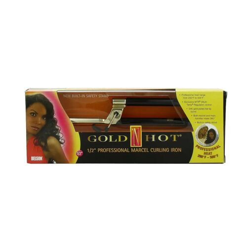 Gold 'N Hot Professional Marcel Curling Iron, 1/2 Inch