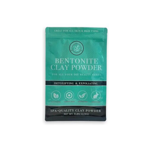 Bentonite Clay Powder ( 5lbs ) Face Clay Mask, Bentonite Clay Detox for Skin, Clay Powder for Seed Bombs, Detox Bath, Cosmetic Clay Powder, Sodium Bentonite Clay - Made in USA