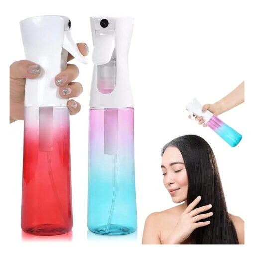 ZOKLU Hair Spray Bottles for Cleaning - 2 Packs Continuous Spray Bottle for Hair Water Mister Spray Bottle Empty Spray Bottles - 300ml/ 10 Oz Skin Care Spray Bottles Mist Sprayer Plant Mister Bottle