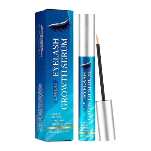 Premium Eyelash Growth Serum and Eyebrow Enhancer by LASHJAR, Lash Boost Serum for Longer, Fuller Thicker Lashes & Brows