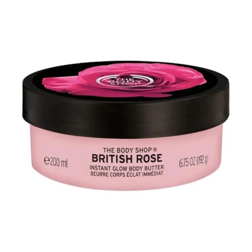 The Body Shop British Rose Body Butter - Nourishing & Moisturizing Skincare for Normal Skin - Vegan - 6.75 oz