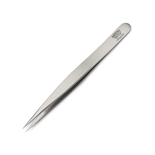 Splinter Tweezer - Handmade in Switzerland - Professional Precision Pointed Tweezer for Ingrown Hair, Splinter and Glass Removal - Stainless Steel